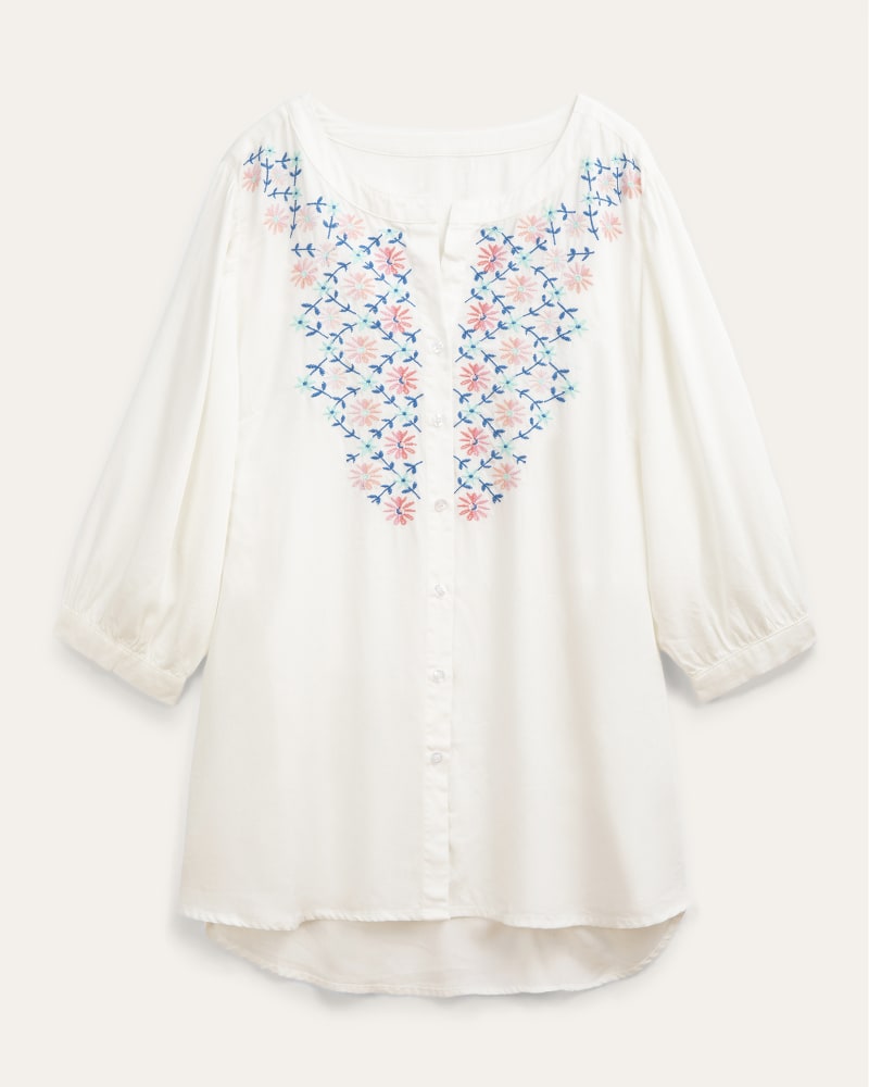 Front of plus size Hampton Cottagecore Embroidered Blouse by Molly & Isadora | Dia&Co | dia_product_style_image_id:197242